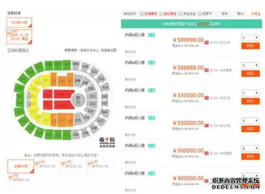王菲演唱会票价曾炒到599999元 现在打折卖